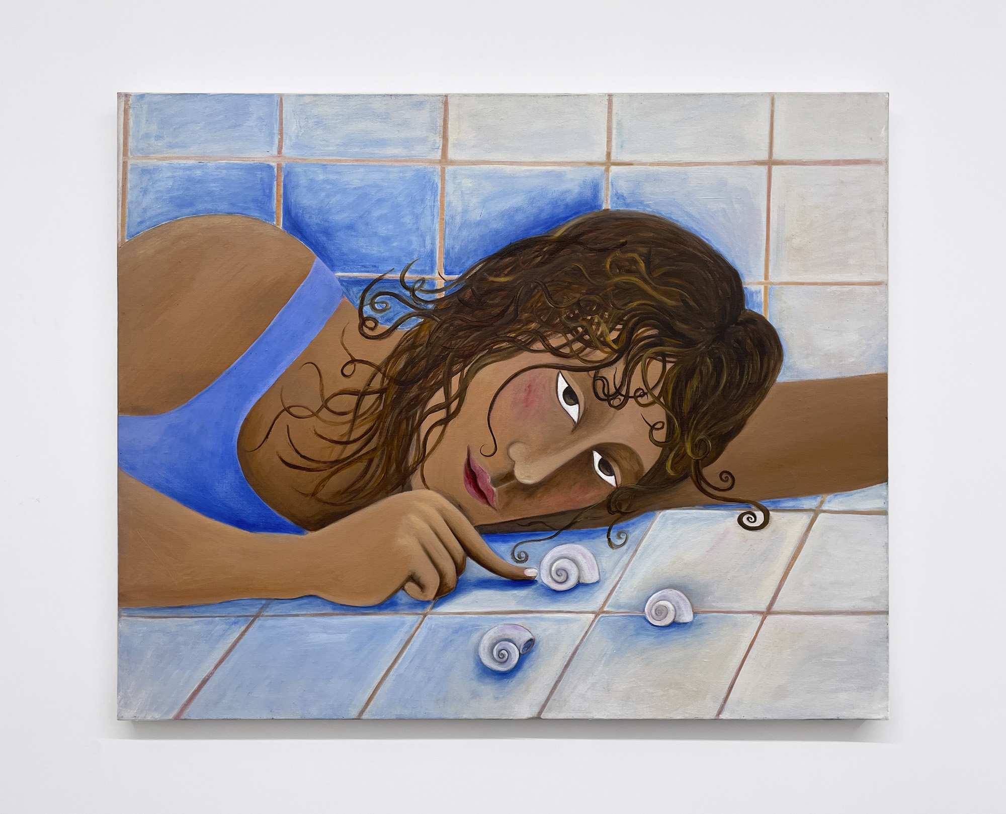 Camille Soualem, Le testament des escargots, 2023, oil on canvas