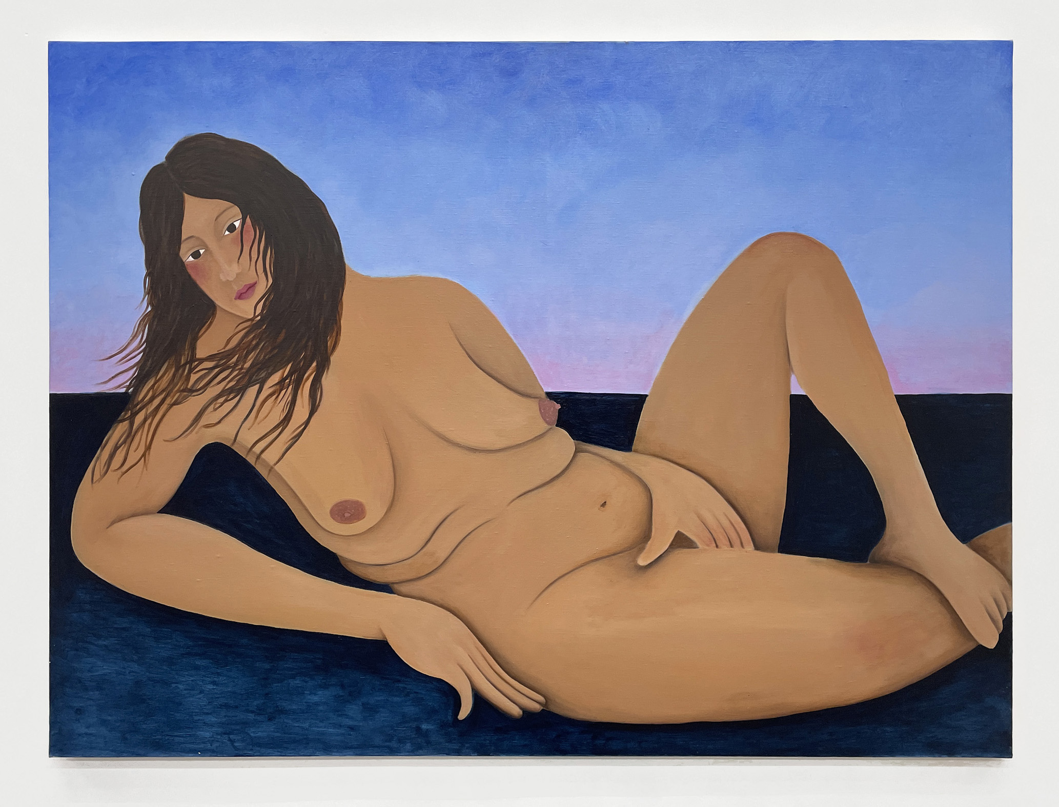 Camille Soualem, La vacuité et le vent, 2023, oil on canvas